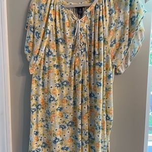 Chaps 2X Short Sleeve Floral